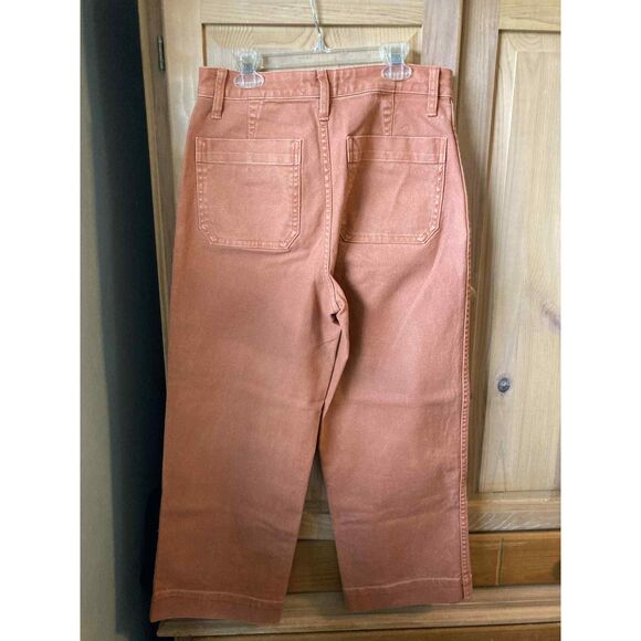 Madewell | NWOT Emmett Wide Leg Cotton Canvas Pants in dusty rose | Sz 27 - Picture 3 of 7